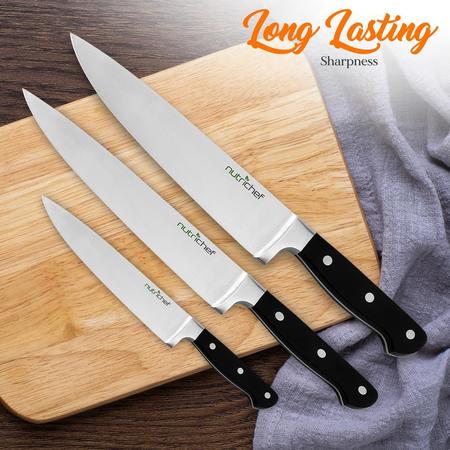 Nutrichef 13Pc Professional Ss Knife Set NCKNS13